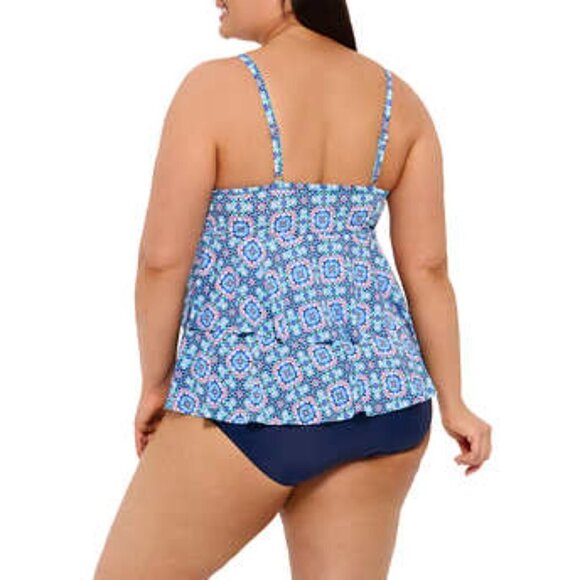 NWOT Christina Women's 2 Piece Tankini Swimwear Swimsuit Bathing Suit Set - Picture 3 of 5